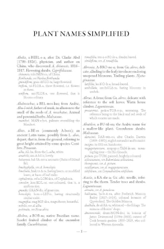 Plant Names Simplified: Their Pronunciation, Derivation and Meaning (3rd Edition)