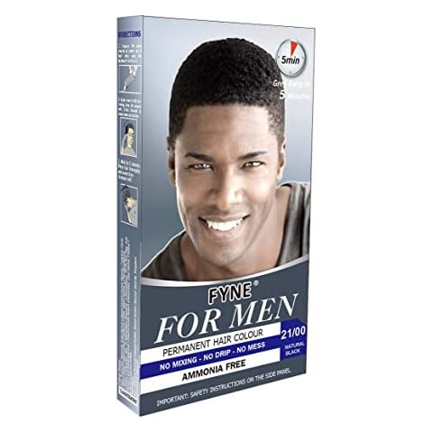 FYNE Natural Black Permanent Hair Colour for Men Cover