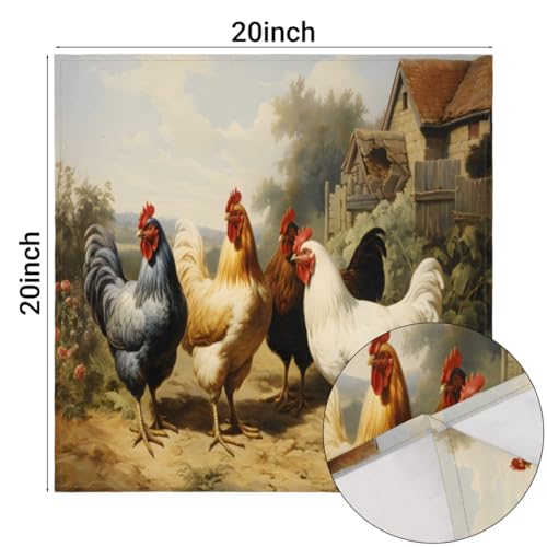 Servilletas de Tela Pardick Set x4 20x20 Pulgadas miniatura 3