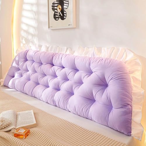 Cuscino Testata Letto Singolo/Matrimoniale 90/120/150/180/200cm Cuscino Schienale Letto Rimovibile Imbottito Cuscini da Lettura,lombare Supporto Cuscino per Divano Letto(Color 5,180x50cm/70x19in)