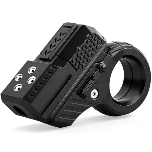 Fidget Spinner Toy Adults & Teen Plastic Fidgets Magnetic Slider Spinner Chain Ring Cool Gadget Roller Office Desk Toy 5 in 1 Stress Relief Sensory Item for Autism ADHD Anxiety Stocking Stuffers Men