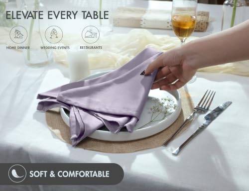 Image of Ruvanti Cloth Napkins Set of 4, Cotton Enrich 18 inchx18 inch - Coffee Grey