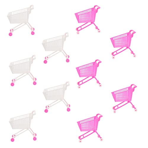 PHENOFICE 10 Unids Mini Carrito De Compras Juguete Temprano Juguete Educativo para Niños Jugando A Los Niños Mini Juguete