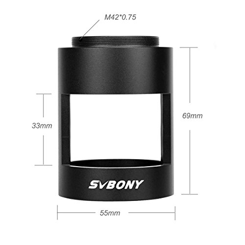 Svbony Adaptateur Longue Vue M42x0.75mm T2 T-Ring Adaptateur pour 47.5mm de Diamètre Extérieur Oculaire Longue Vue Compatible avec Nikon Svbony SV13 (Compatible avec Nikon) - Image 4