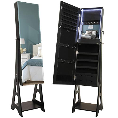 Jewelry Cabinet Armoire w/ Mirror
