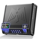 MOJOHAND Gun Safe for Pistols with LCD Display of Temperature Humidity, Fingerprint Quick-Access, Firearm Safety Device with Keys, Smart Handgun Safe for Nightstand, Car, 2 Gun Capacity