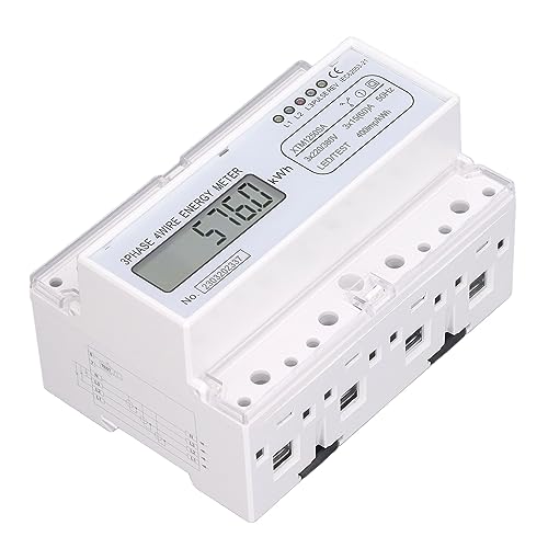 Compteur d'énergie triphasé pour surveiller la consommation LCD - 4