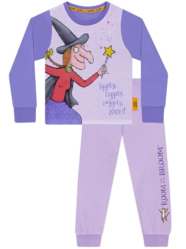 Room on the Broom Pyjamas | Girls Pyjamas | Long Sleeve Girls Pyjama Sets | Purple 5-6 Years