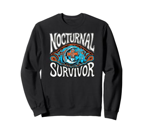 Nocturnal Survivor Night Shift Nurse Medical Coffee Sweatshirt