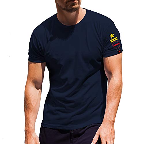 T-shirt Volksmarine Torpedo NVA Armée de la RDA #30795 Bleu Medium