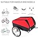 Bike Cargo Trailer with Removable Cover, Bicycle Wagon Trailer with 16