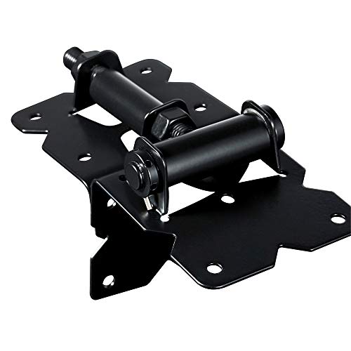 Skysen Stainless Steel Vinyl Wood Fence Self Closing Gate Hinges Black(2063 Pair) #TOP5