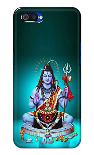 Image of Printed Hard Back Cover Case for Realme C2 | Oppo A1K Back Cover (Lord Shiva) -1803