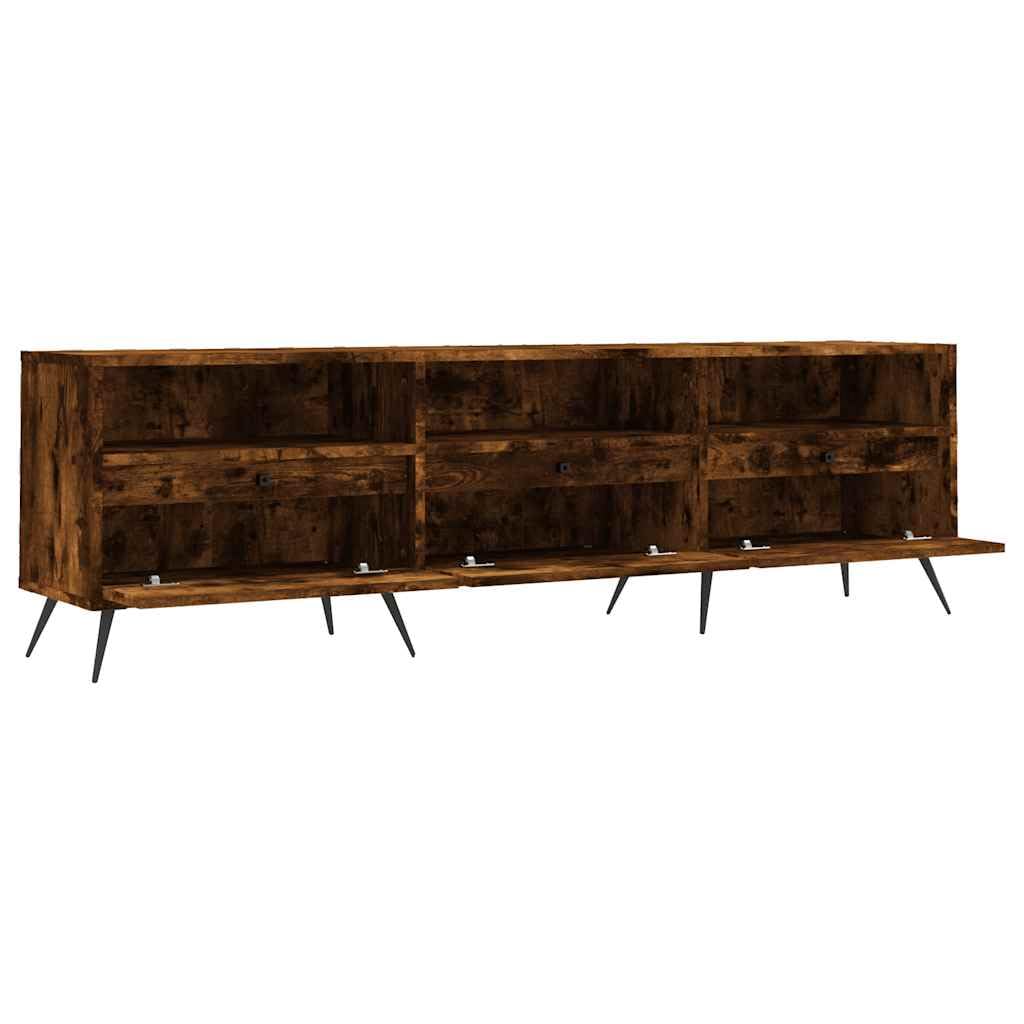 Mobile per TV, 150 x 30 x 44,5 cm, in legno di rovere affumicato