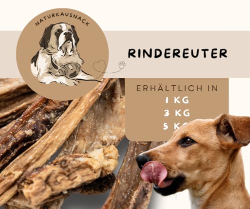 Warnick´s Tierfutterservice - Hundesnack - Getrocknetes Rindereuter 2 kg - Naturkausnack - Barf & Kausnack - Tierfutter-MV