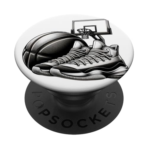 Baloncesto Sueños - Zapatillas - Pelota - Slam Dunk PopSockets PopGrip Intercambiable