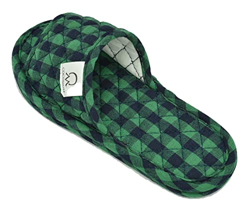 Image of Ultralight Soft Indoor Open Toe Cotton linen Slippers Absorb Sweat Cloth Bottom House Slippers