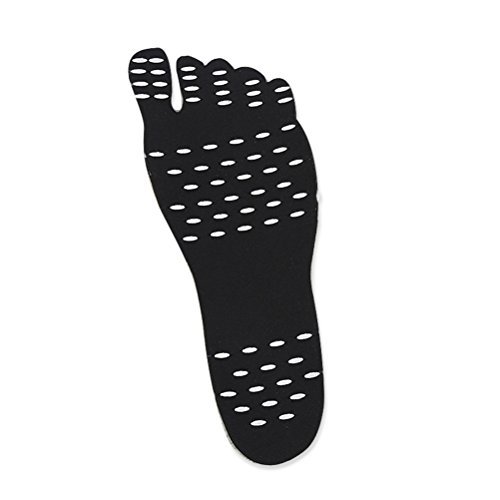 Sola antiderrapante com sola descalço e palito, palmilha invisível à prova d'água para sapatos de p