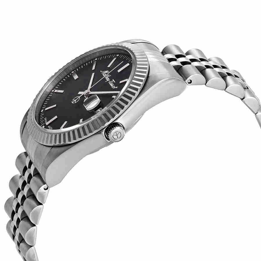 Image of Mathey-Tissot Stainless Steel Swiss Made Analog Silver Dial Men's Watch - H810An, Band Color-Silver