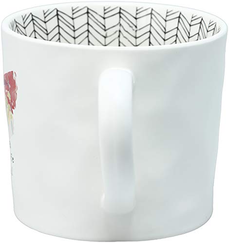 Taza de café stemless 16 oz con mariposa y rayas miniatura 2