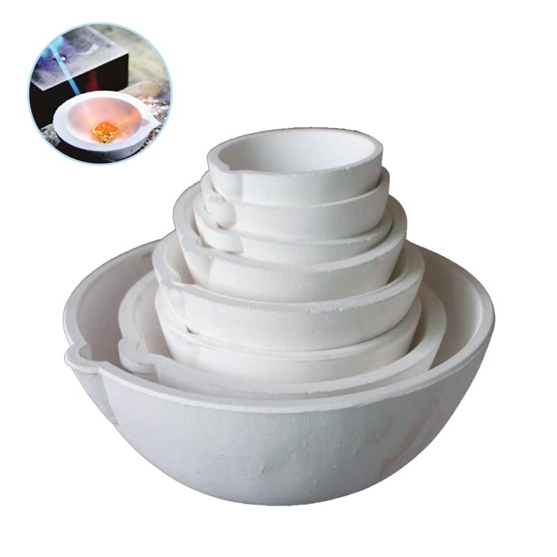 SOFIALXC Quarzo Silice Crogiolo Per Piatti Piatto Tazza Resistenza Alla Corrosione Strumenti Per Gioielli Ad Alta Temperatura Attrezzature Per Oro Argento - Foto 8