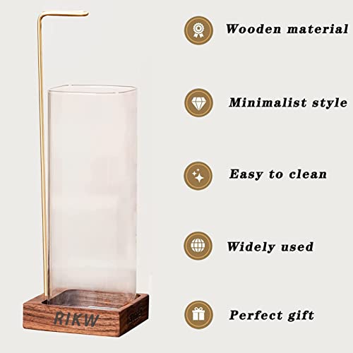 Rikw Incense Holder For Sticks,10.3" Tall Upside Down Incense Burner With Removable Glass Ash Catcher ，Mess Free Incense Burner For Home Décor,Meditation,Yoga #TOP5