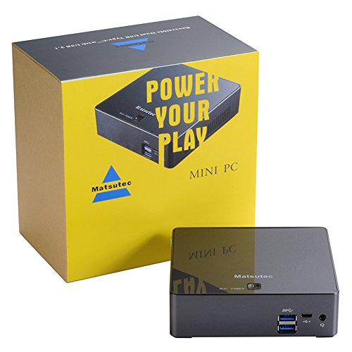 matsutec Mini PC Ultra Compact Ubuntu 16.04 PC Intel skylake i76500u 8 G DDR3L 256 G SSD AC WiFi Gigabit LAN HDMI USB 3.1 Type C (240GB SSD | 8 G DDR3)