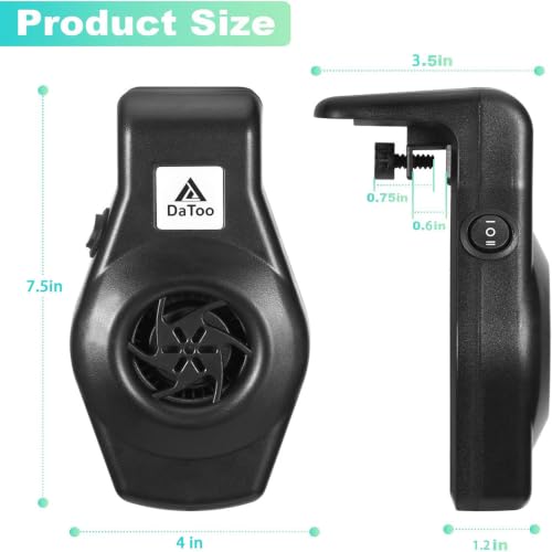 Image of DaToo Mini Aquarium Chiller Small Fish Tank Fan Aquarium Cooling Fan 2-Level Speed Adjustable Aquarium Cooler Quiet Aquarium Fan with Wide Angle Wind Suitable for (6-15Gal) Fish Tank