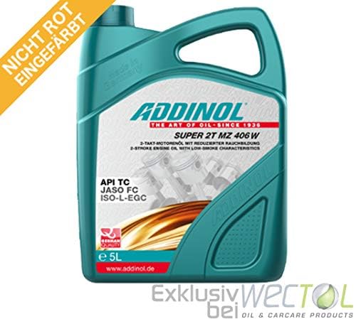 1 x 5 Liter ADDINOL SUPER 2T MZ 406 W - NEUTRAL/nicht rot eingefärbt