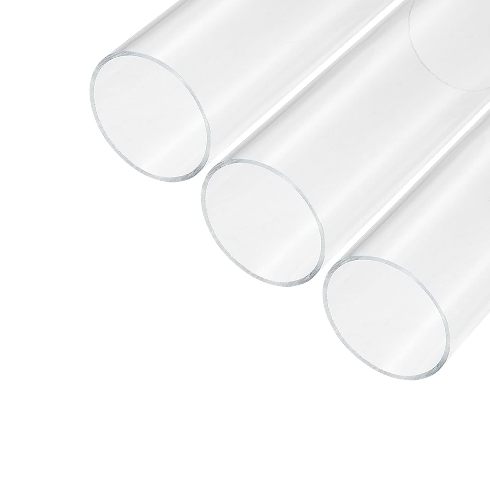 Sourcing Map Tube Rond En Acrylique Rigide Transparent 145 Mm X
