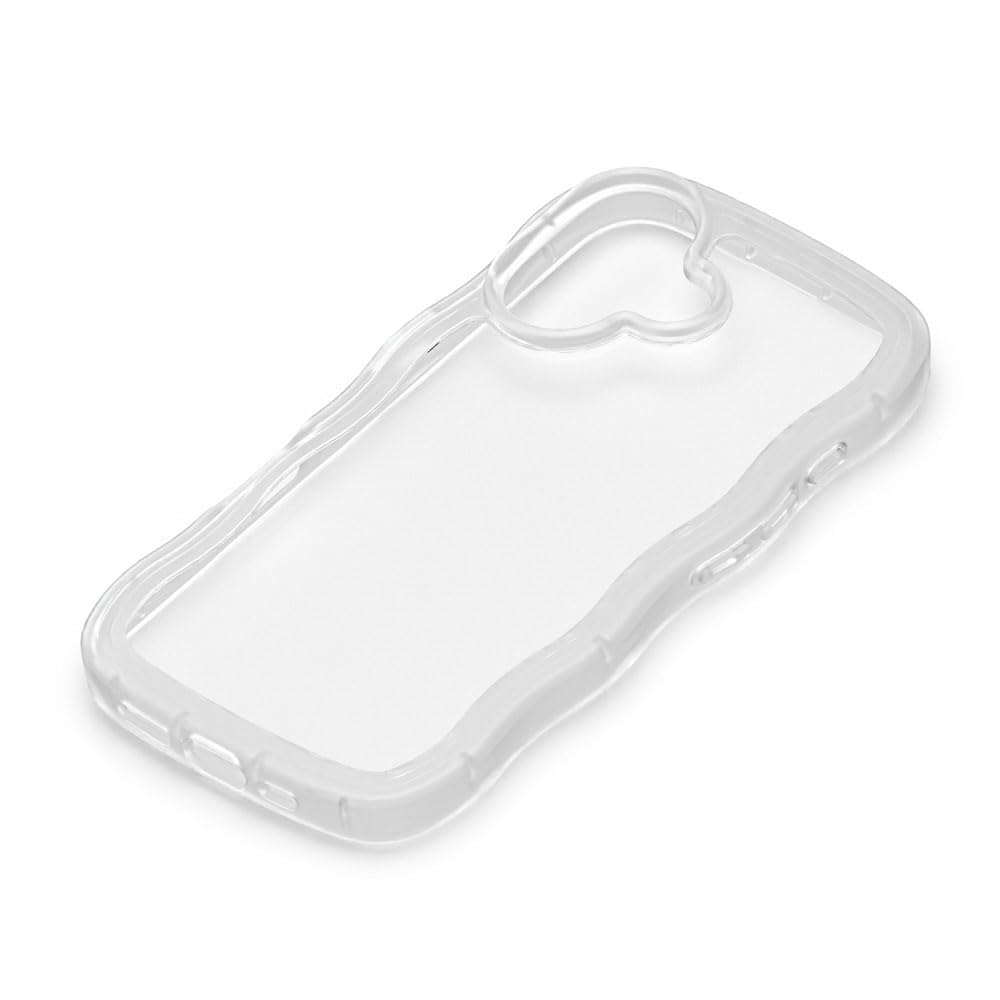 iPhone16 用 ウェーブケース クリア PG-24AWTP01CL