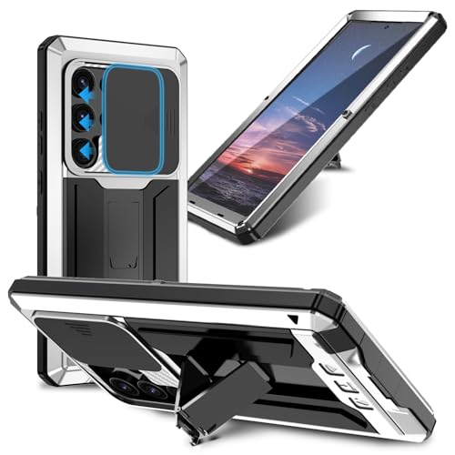 Coque Samsung S24 Ultra aluminium verre trempé argenté intégrale