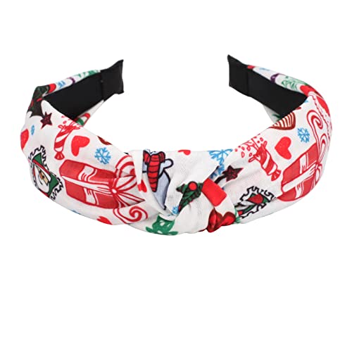 4 Pack Christmas Headbands For Women Girls Snowflake Santa Claus Snowman Xmas Tree Cane Hairbands Hair Accessories Gifts #TOP7