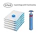 YANGQINGFEI Vacuum Seal Bag Vacuum Storage Bags for Storing Clothes Organizer Space Saving Bags for Pillow Blanket Travel Vacuum Bag Package(5 Pack with Pump,40x60cm)