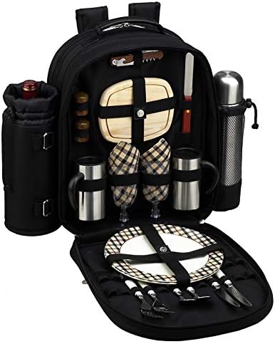 picnic backpack with flask