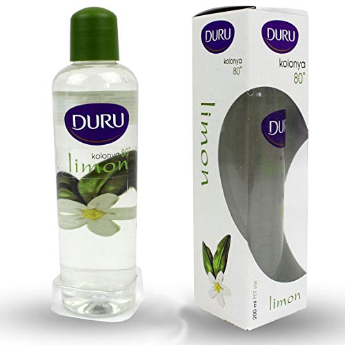 evyap 3x Duru Limon Kolonya Zitrone 200 ml Türkisches Duftwasser Eau de Kolonya