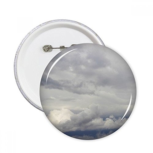 Badge bouton météo vent nuages sombres vaste pin's rond pour vêtements déco lot de 5