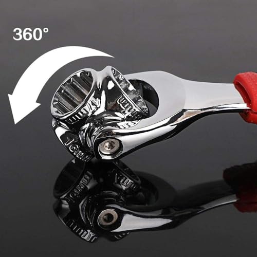Image of 48-in-1 Tiger Wrench: 6-Point Universal Multi Socket With 360-Degree Rotating Head, Magnetic Spanner for Home and Car Repair, Torx