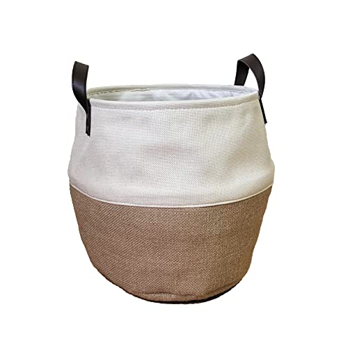 Panier à linge crème pour éliminer le désordre dans la chambre - 2