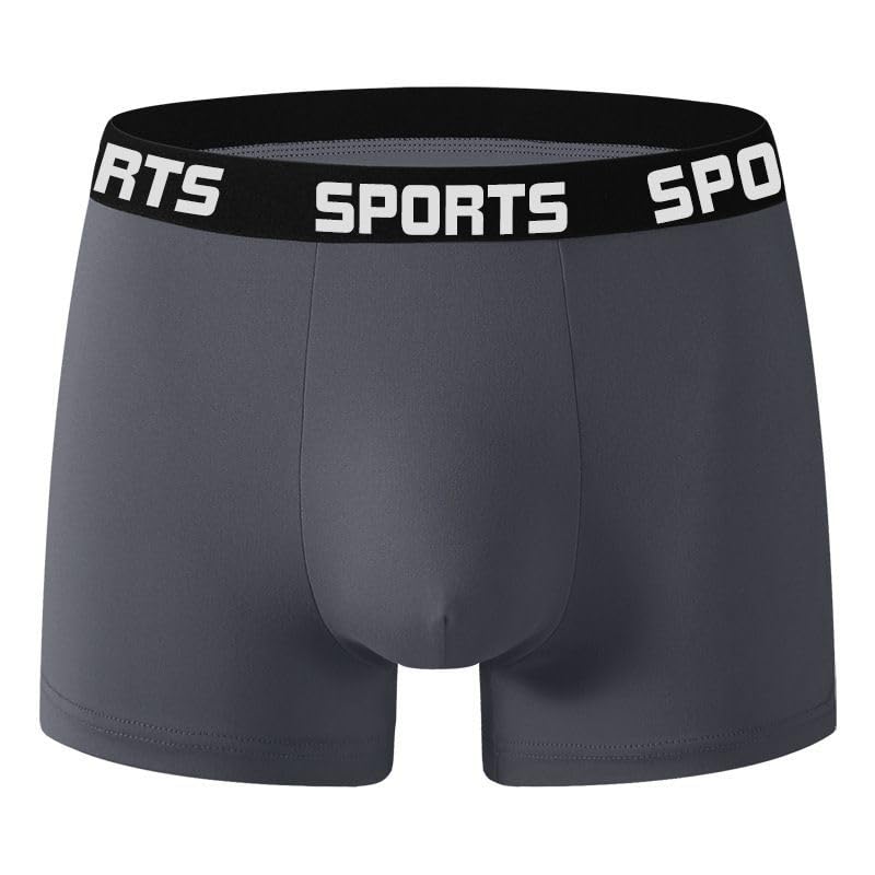 Men's Performance Boxer Briefs Moisture-Wicking Athletic Underwear for Gym Running Quick Dry