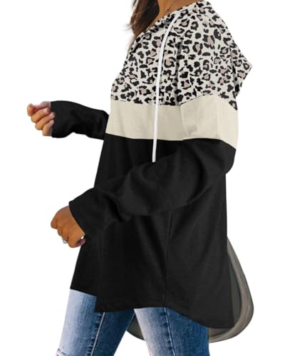 Image of Bofell Womens Fashion Tops Hoodies for Women Pullover Oversized Sweatshirts Long SLeeve Shirts Loose Fit