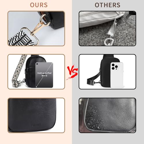 Anti Theft Crossbody Sling Bag for Women Trendy, Small Vegan Leather Cross body Fanny Chest Bag for Traveling3