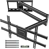 BONTEC Supporto TV Parete con Braccio Articolato Extra Lungo 1040 mm per Schermi LCD/LED/OLED da 32-75 Pollici fino a 60 kg, Inclinabile, Orientabile e Rotabile, Max VESA 600 x 400 mm