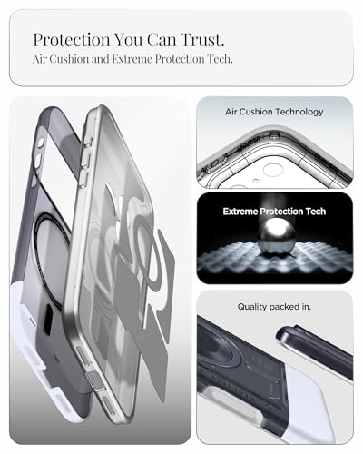 Coque iPhone 17 Pro Spigen Classic C1 MagFit graphite protection rétro