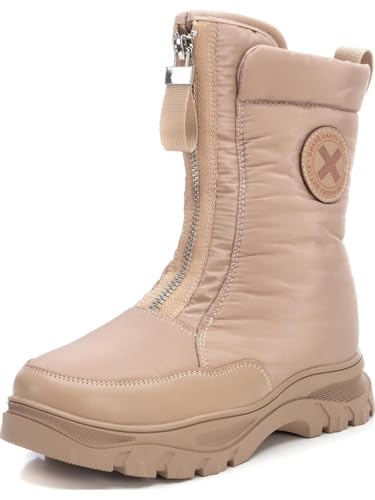 XTI 151026, Botas apreskì Niñas, Beige, 35 EU