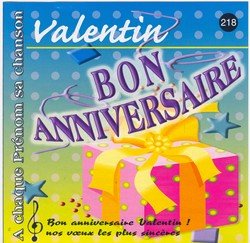 Bon Anniversaire Valentin Amazon Fr Cd Et Vinyles