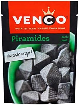 Sweet licorice | Venco | Soft Pyramids | Total Weight 8.82 ounce