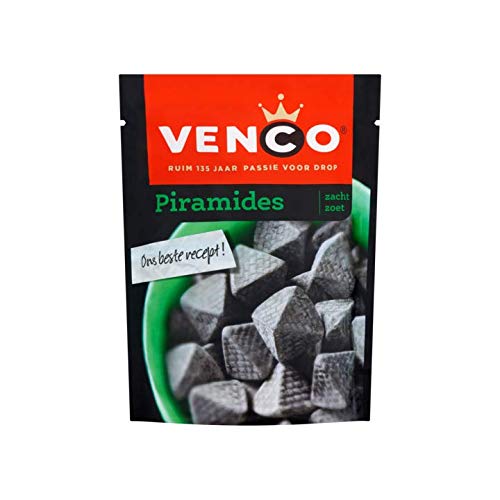 Sweet licorice | Venco | Soft Pyramids | Total Weight 8.82 ounce