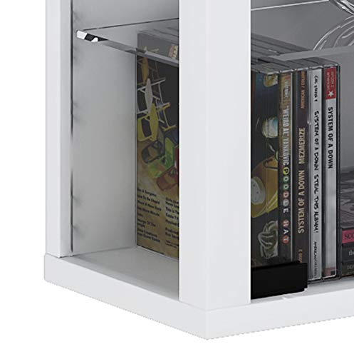 VCM 904121 Wandvitrine Sammelvitrine Glasvitrine Wand Vitrine Regal Schrank Glas ohne Beleuchtung Weiß Vitrosa Maxi – Bild 3