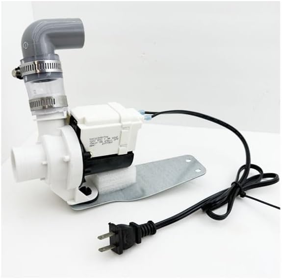 Pedicure Spa Parts REPLACEMENT Sprayer Head/3-way Faucet/Overflow Kit/P-Trap/Spa Led Light/Power Control/Air Button/UPC Hot Cold Hose/Drain Pump (White - Replacement Drain Pump)